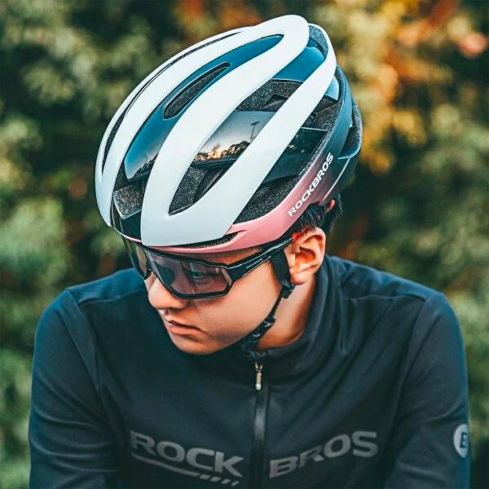 Rockbros bicycle helmet 10110004007 size L - blue and pink_4