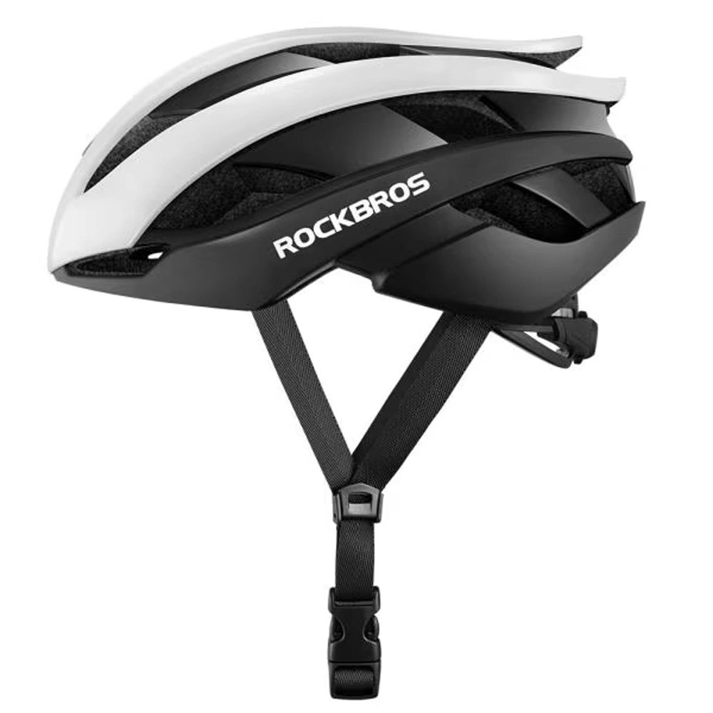Rockbros 10110004001 bicycle helmet, size L - white and black_1