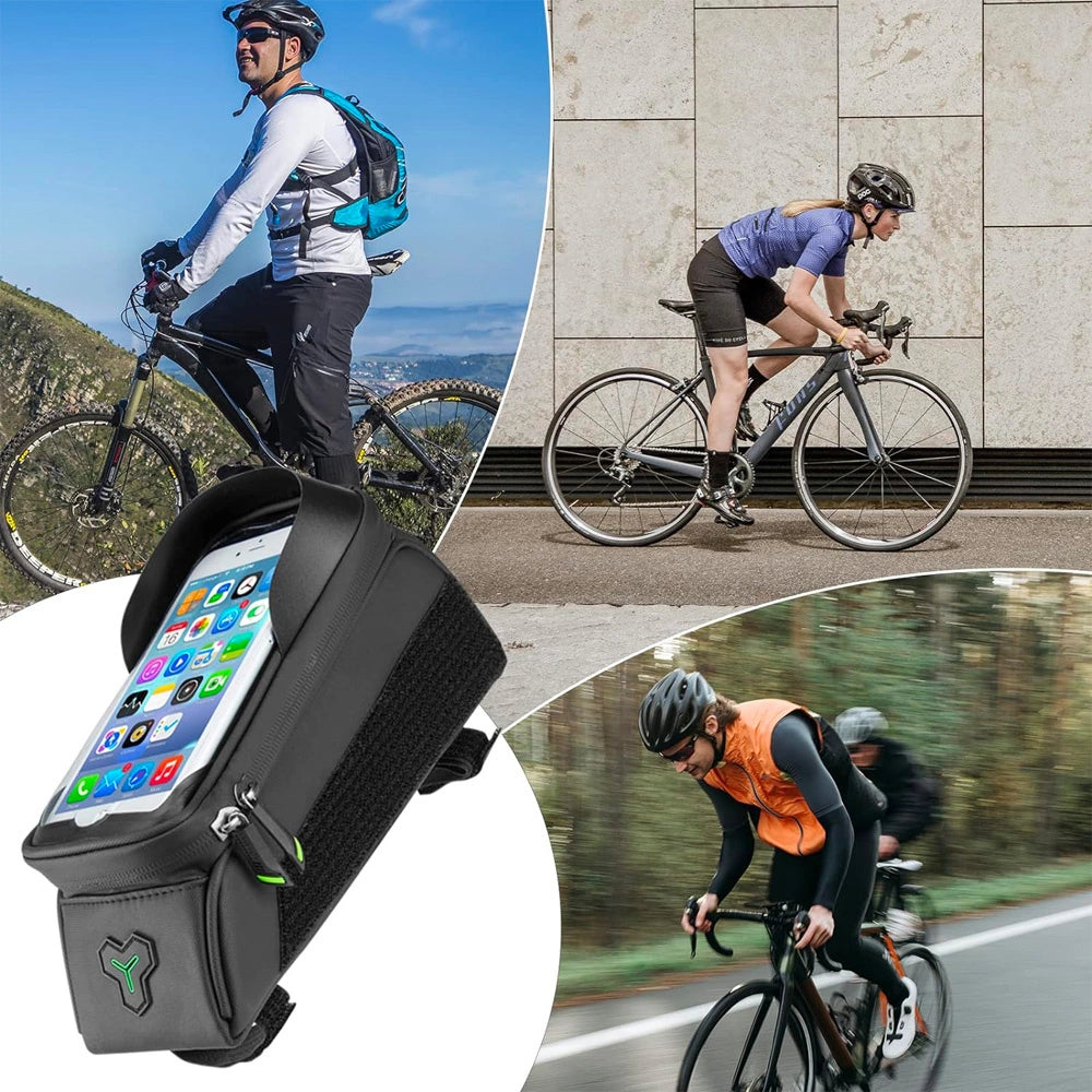 Rockbros 029-1BK bicycle bag for frame with phone cover - black_6