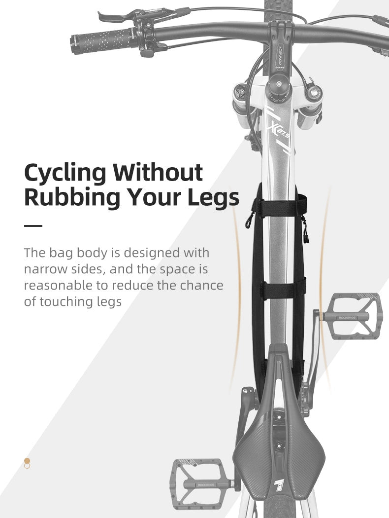 Rockbros AS-043 bicycle bag with Velcro 3l - black_13