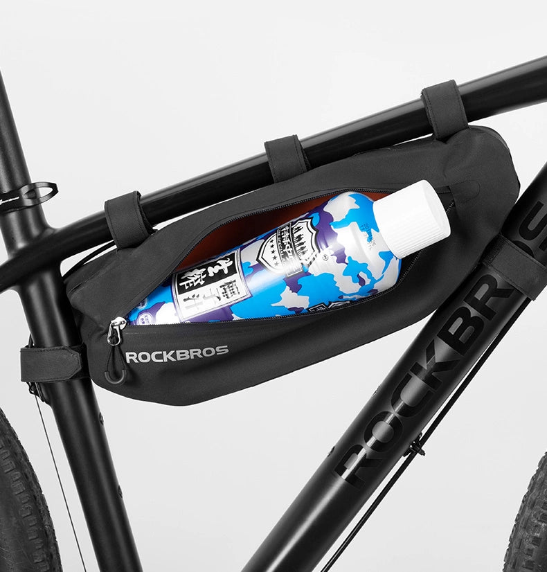 Rockbros AS-043 bicycle bag with Velcro 3l - black_15