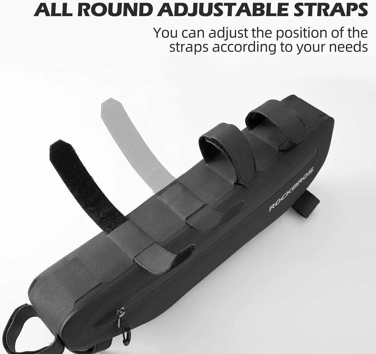 Rockbros AS-043 bicycle bag with Velcro 3l - black_22