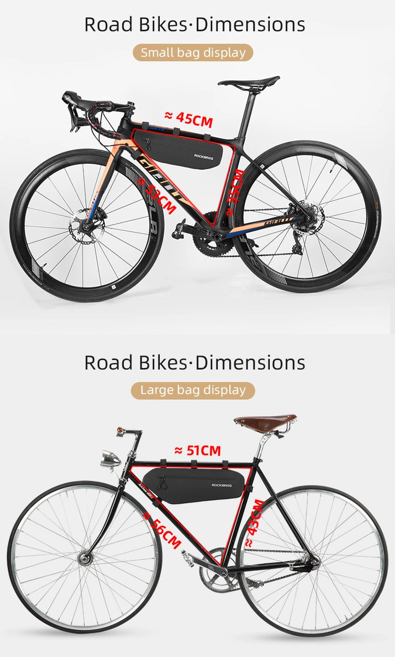 Rockbros AS-043 bicycle bag with Velcro 3l - black_5