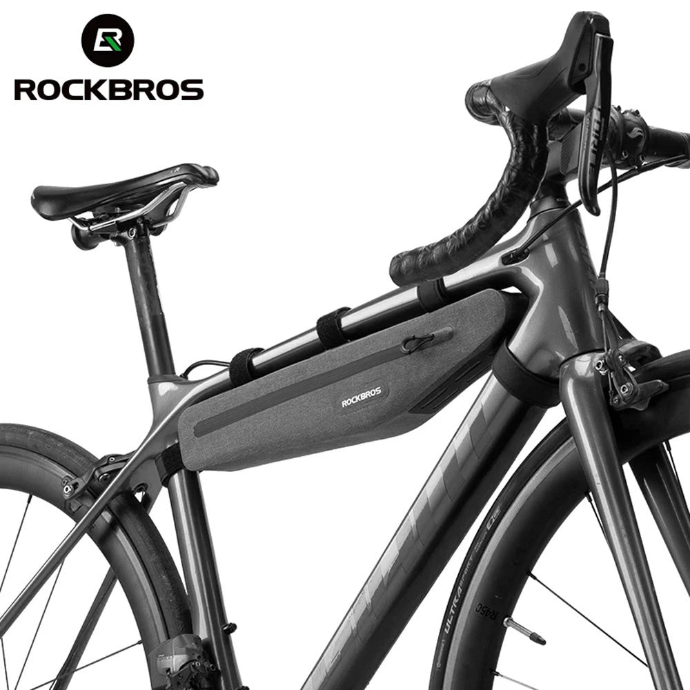 Rockbros AS-052 waterproof bicycle bag for frame - gray_1