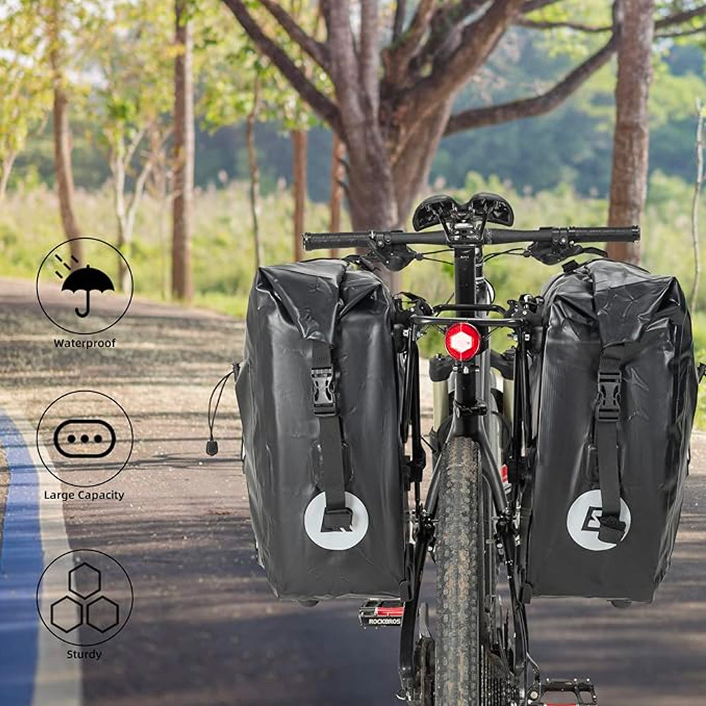 Rockbros 30140022001 waterproof bicycle bag for trunk - black_2