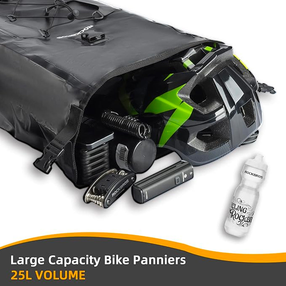 Rockbros 30140022001 waterproof bicycle bag for trunk - black_3