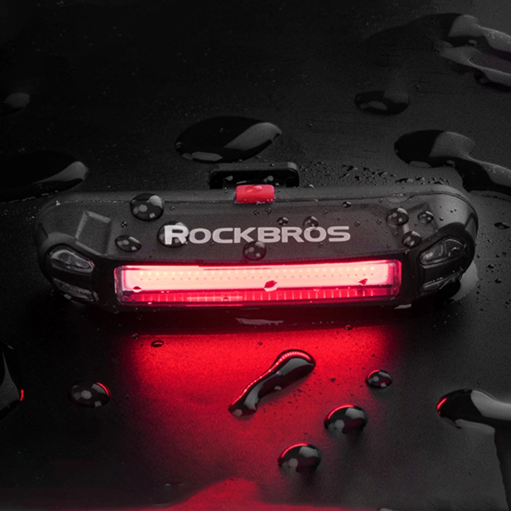 Rockbros A54BK Rear Bike Light + Micro USB - USB-A Cable - Black_4