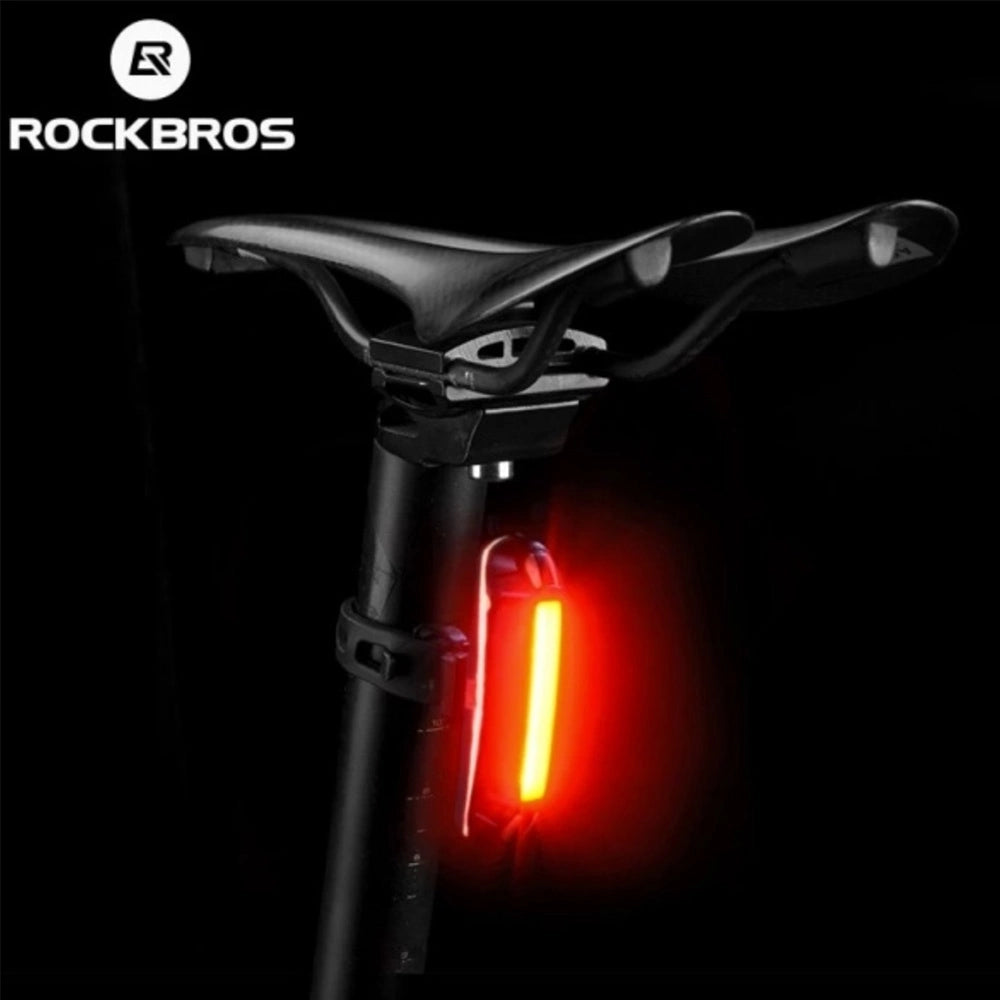 Rockbros A54BK Rear Bike Light + Micro USB - USB-A Cable - Black_3