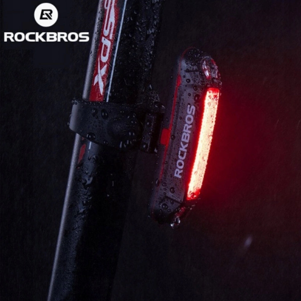 Rockbros A54BK Rear Bike Light + Micro USB - USB-A Cable - Black_2