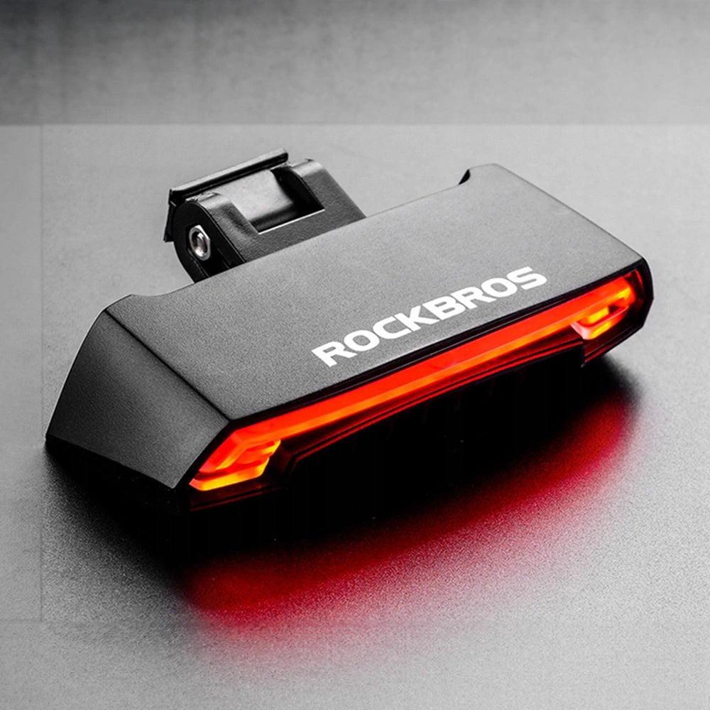 Rockbros LKWD-R1 Rear Bike Light with Laser and Remote Control + Micro USB - USB-A Cable - Black_1