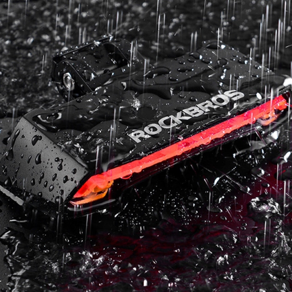 Rockbros LKWD-R1 Rear Bike Light with Laser and Remote Control + Micro USB - USB-A Cable - Black_6