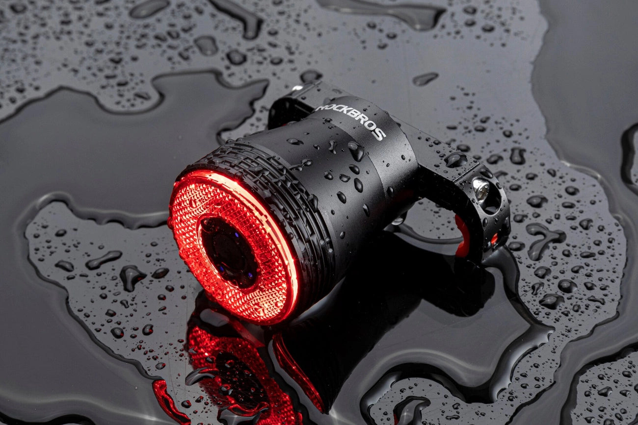 Rockbros Q5 Rear Bike Light with Intelligent Stop System - Black_2