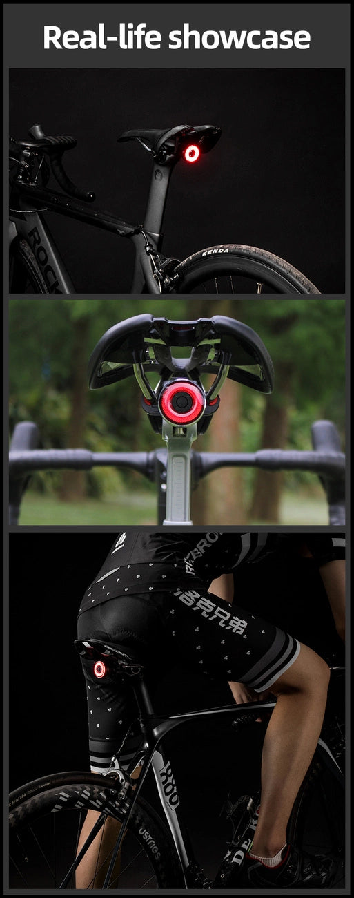 Rockbros Q5 Rear Bike Light with Intelligent Stop System - Black_21