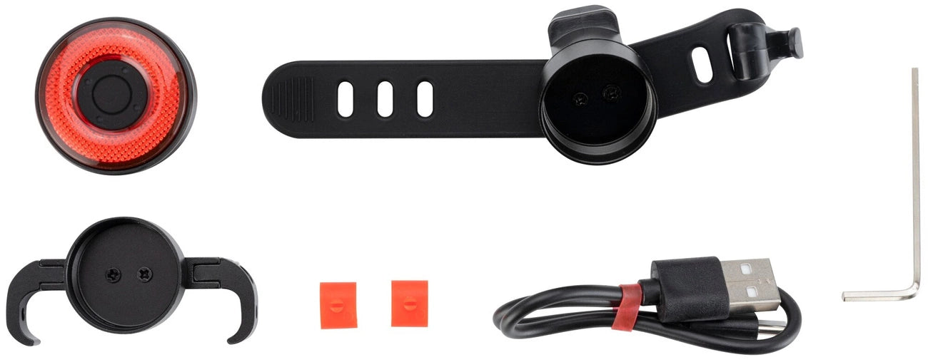 Rockbros Q5 Rear Bike Light with Intelligent Stop System - Black_1