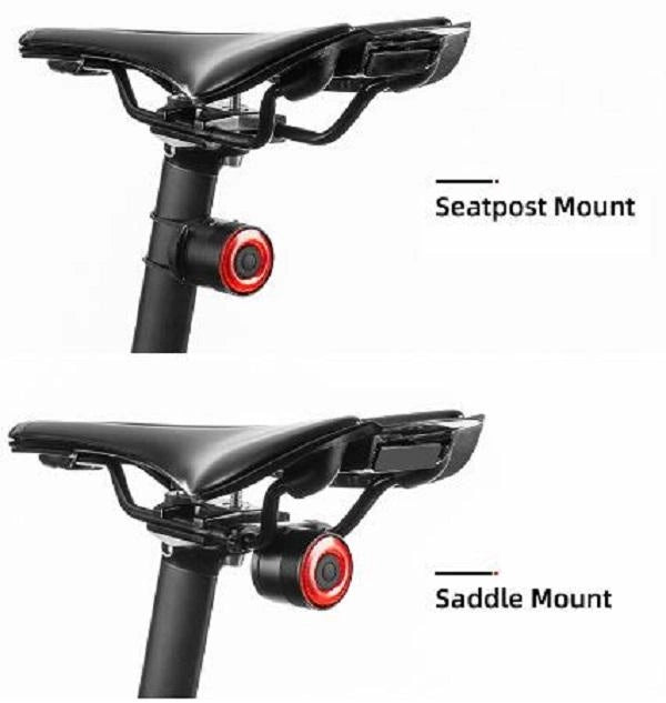 Rockbros Q3 Rear Bike Light with Smart Stop System - Black_2