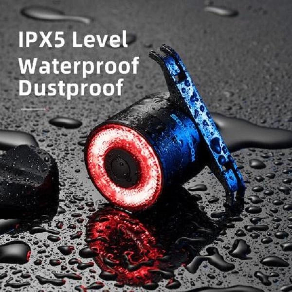 Rockbros Q3 Rear Bike Light with Smart Stop System - Black_4