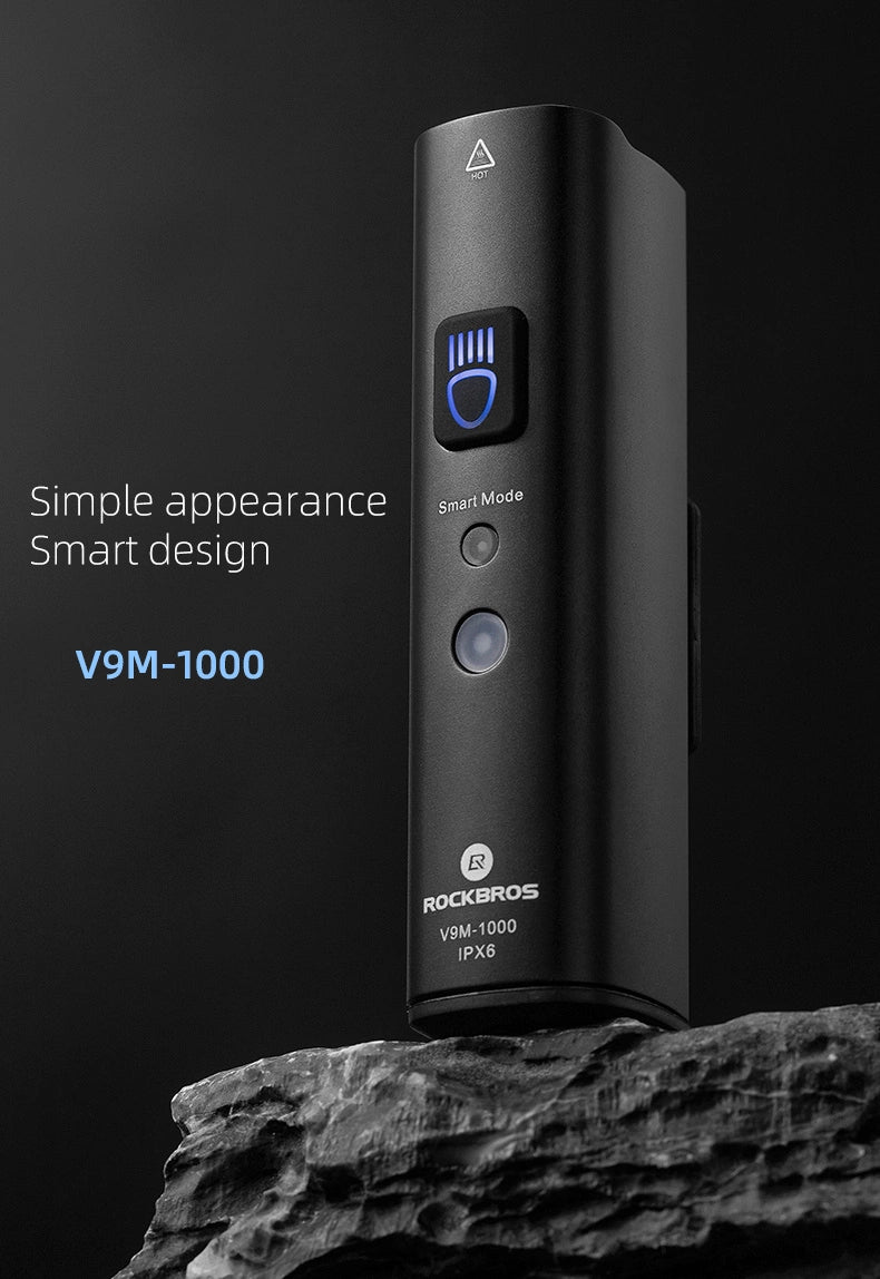 Rockbros V9M-1000 front bicycle light 1000lm - black_6