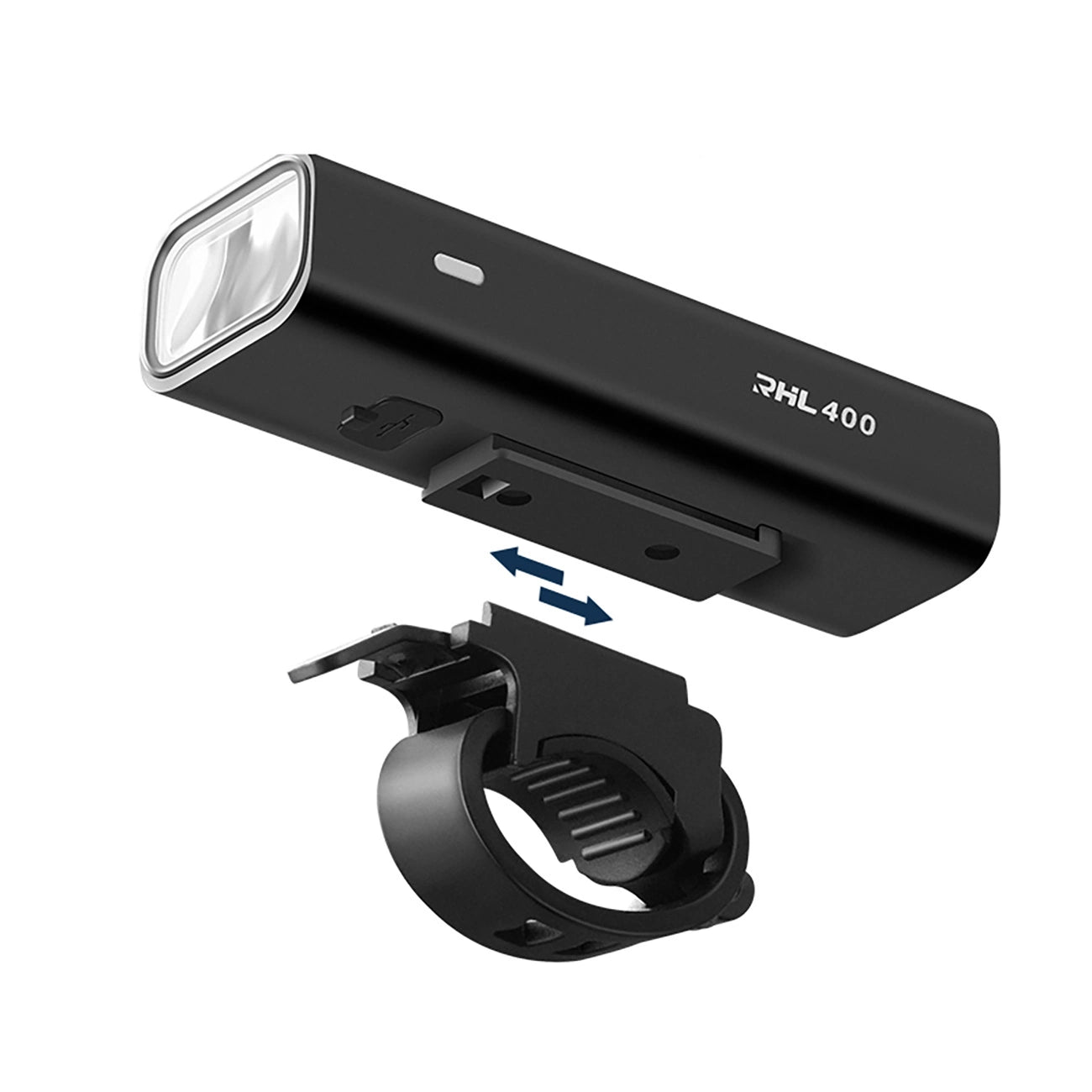 Rockbros 24310006001 front bicycle light 400 lm + micro USB cable - USB-A - black_12