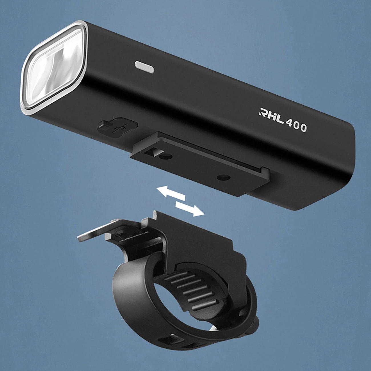 Rockbros 24310006001 front bicycle light 400 lm + micro USB cable - USB-A - black_14