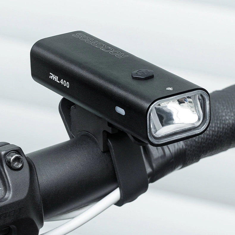 Rockbros 24310006001 front bicycle light 400 lm + micro USB cable - USB-A - black_19