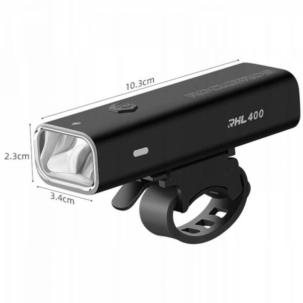 Rockbros 24310006001 front bicycle light 400 lm + micro USB cable - USB-A - black_1