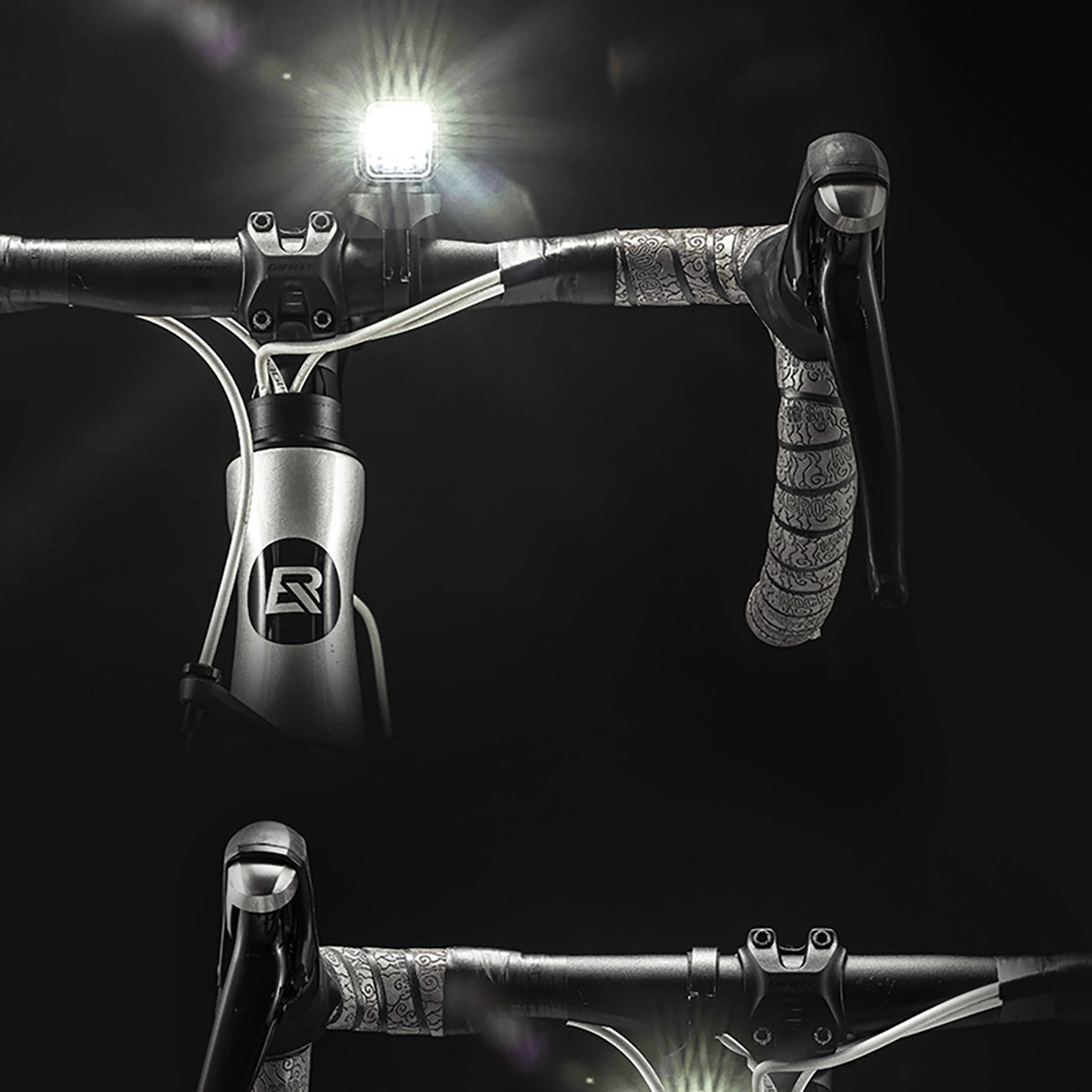 Rockbros 24610002001 front bicycle light 1000 lm + USB-C - USB-A cable - black_9
