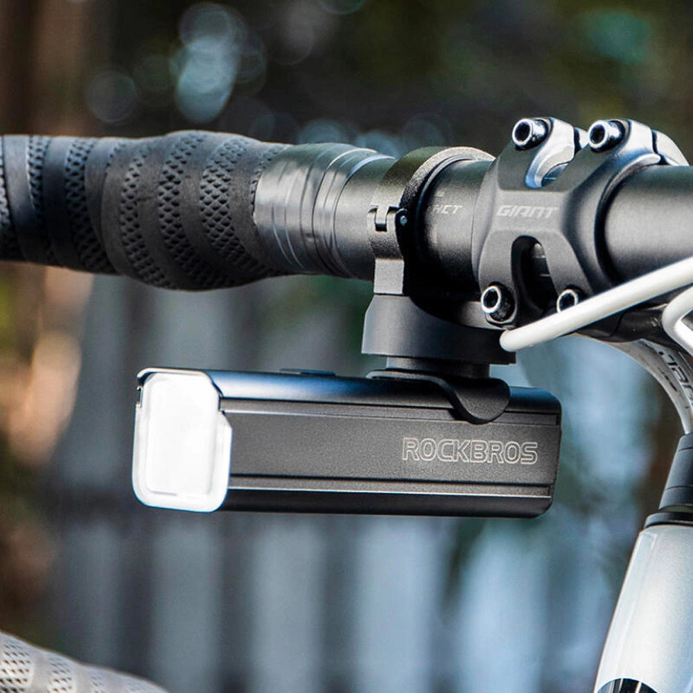 Rockbros 24610002001 front bicycle light 1000 lm + USB-C - USB-A cable - black_3