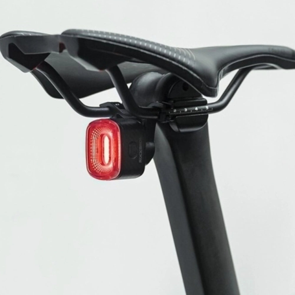 Rockbros Q2S LED Rear Bike Light with Smart Stop System + USB-C - USB-A Cable - Black_1