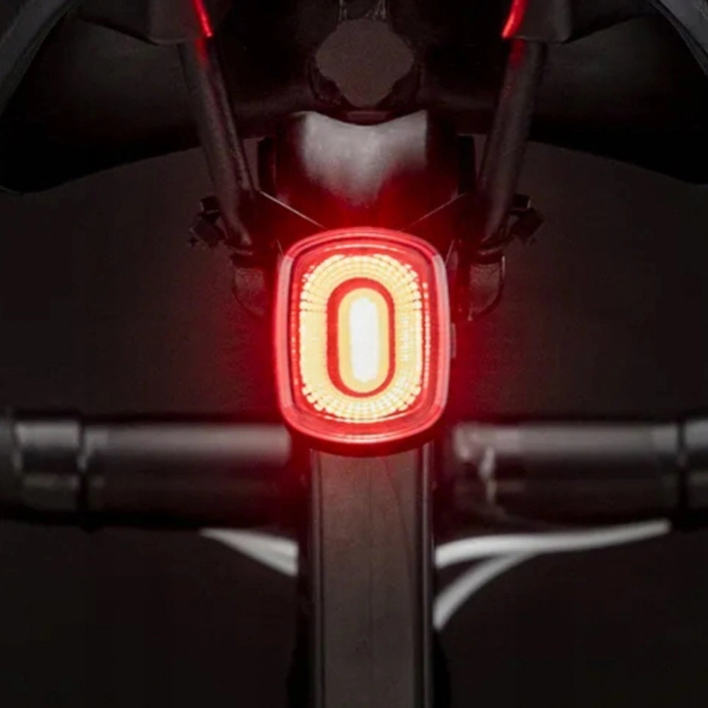 Rockbros Q2S LED Rear Bike Light with Smart Stop System + USB-C - USB-A Cable - Black_4
