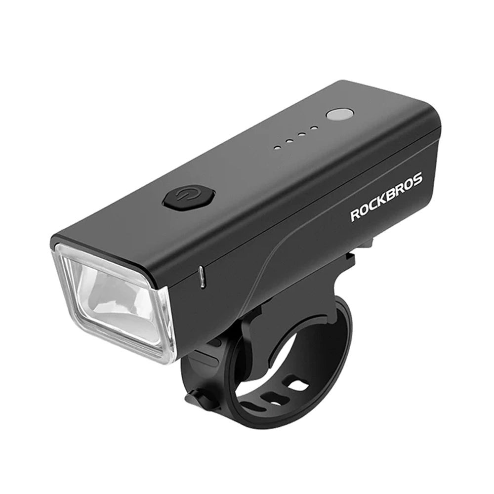 Rockbros 24510003001 front bicycle light 260 lm + USB-C - USB-A cable - black_0