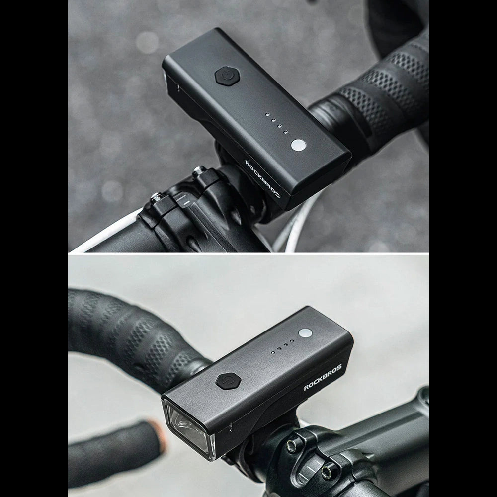 Rockbros 24510003001 front bicycle light 260 lm + USB-C - USB-A cable - black_4