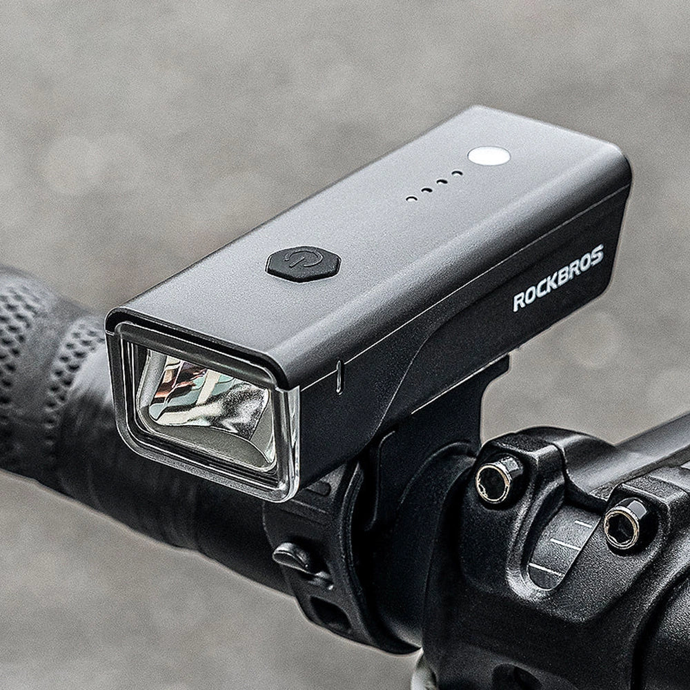 Rockbros 24510003001 front bicycle light 260 lm + USB-C - USB-A cable - black_1