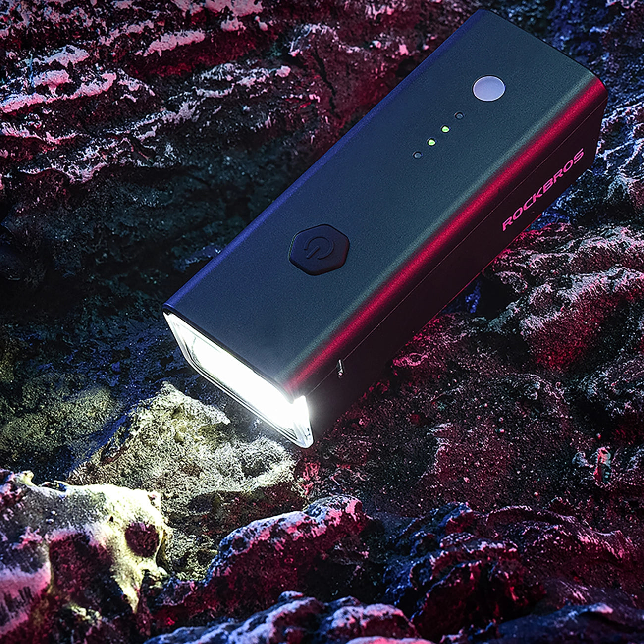 Rockbros 24510003001 front bicycle light 260 lm + USB-C - USB-A cable - black_6