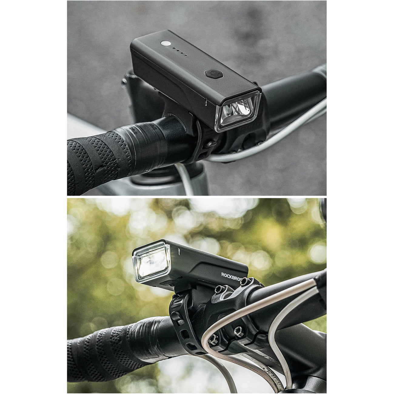 Rockbros 24510003001 front bicycle light 260 lm + USB-C - USB-A cable - black_9