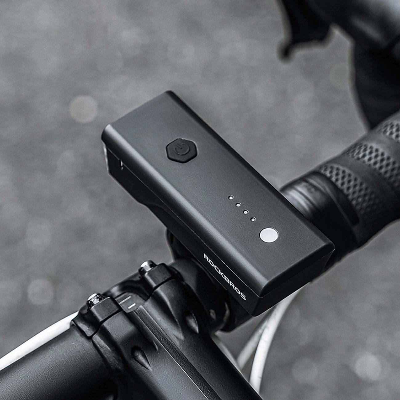 Rockbros 24510003001 front bicycle light 260 lm + USB-C - USB-A cable - black_10