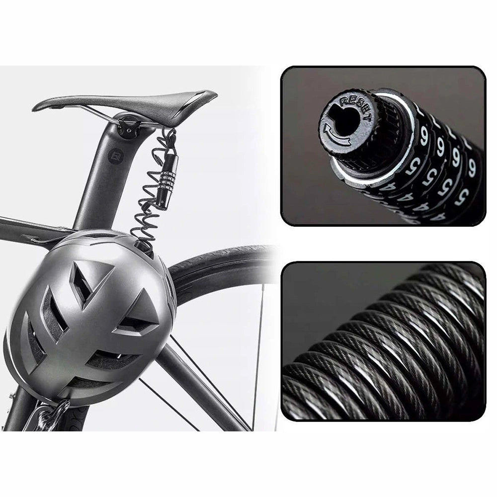 Rockbros T609 bicycle lock with 1.5 m combination - black_3