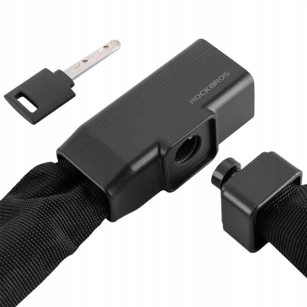 Rockbros 32430708001 bicycle lock with key 0.97 m - black_0