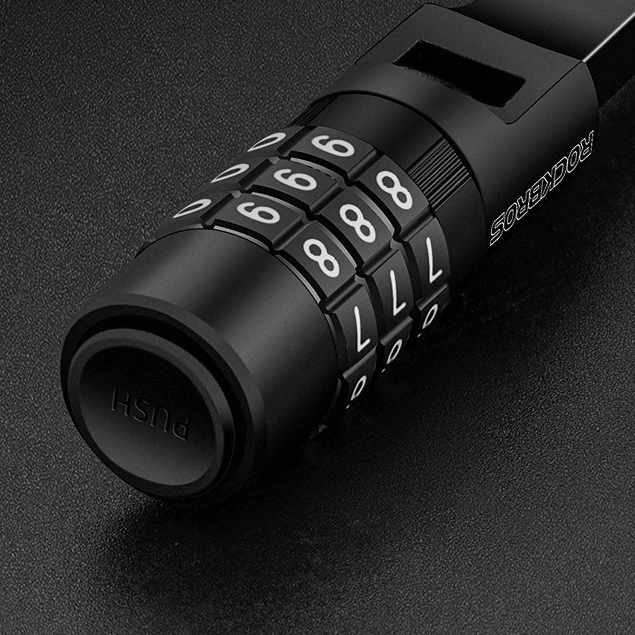 Rockbros 3240001001 bicycle lock for 0.5 m combination - black_10