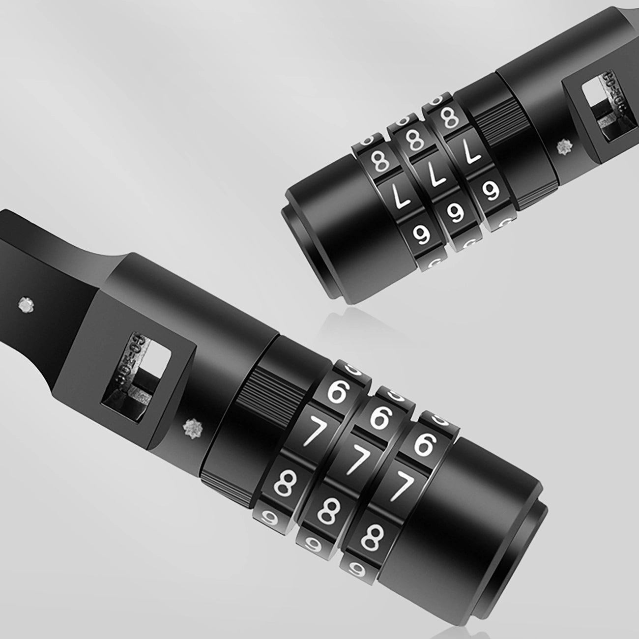 Rockbros 3240001001 bicycle lock for 0.5 m combination - black_11