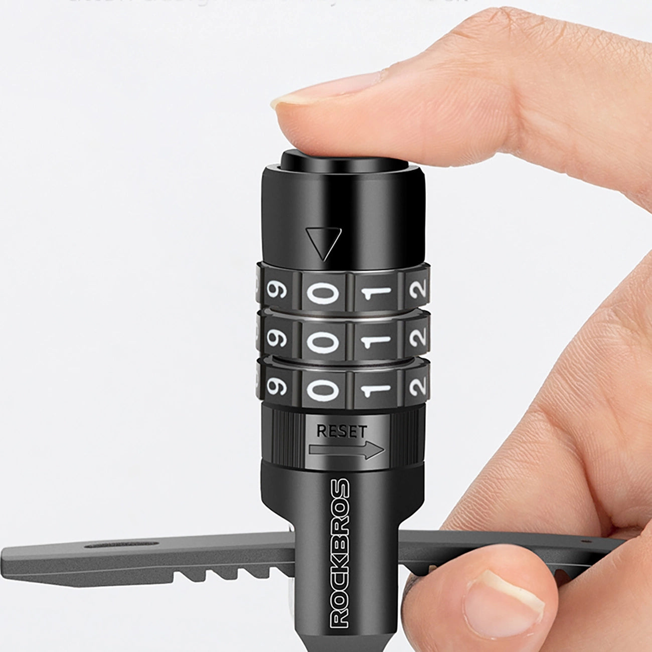 Rockbros 3240001001 bicycle lock for 0.5 m combination - black_7