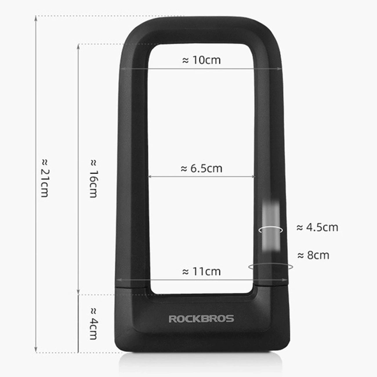 Rockbros RKS626 U-lock bicycle lock - black_2