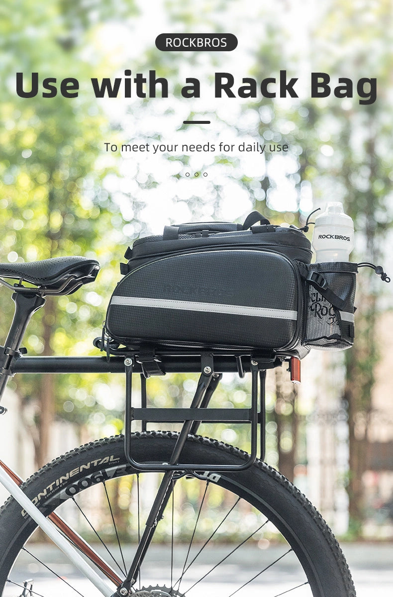 Rockbros 33210004001 bicycle rack with shelf - black_15