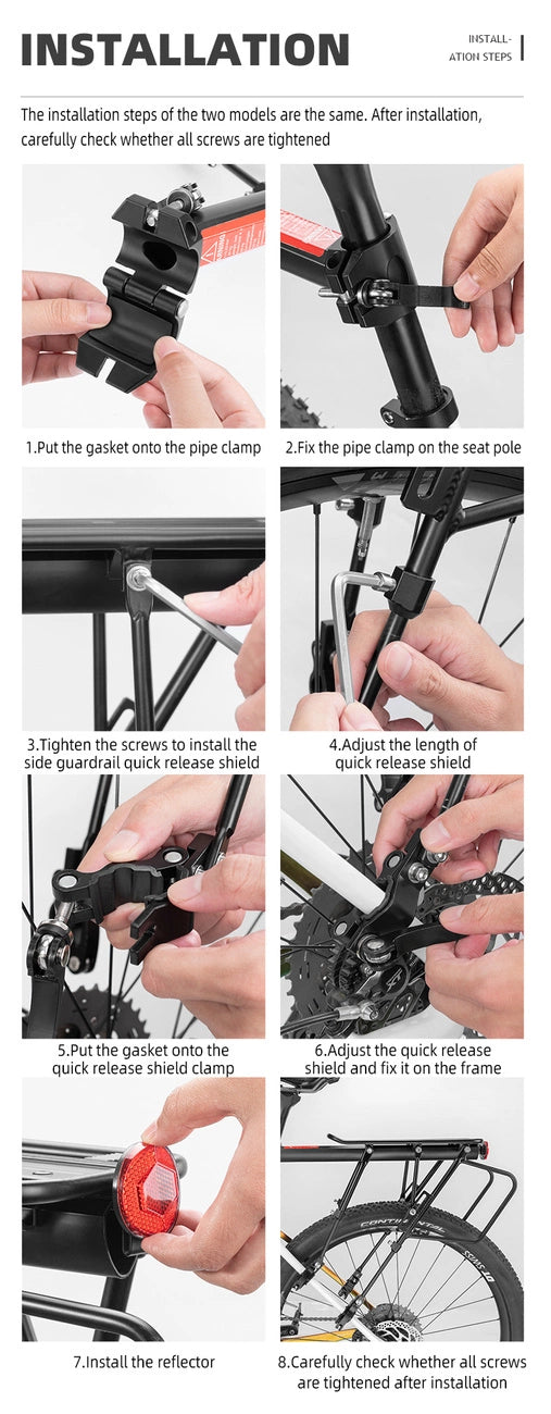 Rockbros 33210004001 bicycle rack with shelf - black_16