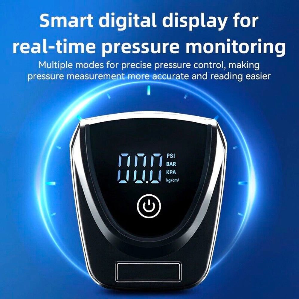 Rockbros 42430001001 foot pump with display - black_8