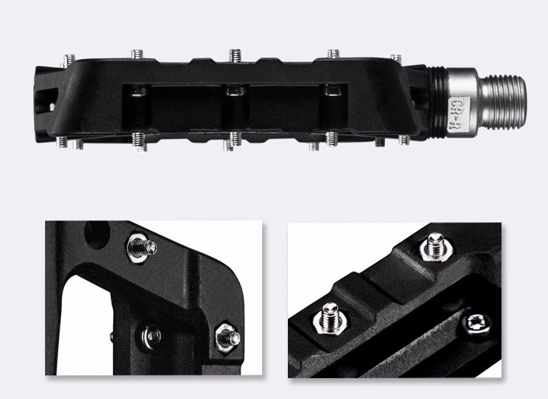 Rockbros 2017-12CBK Nylon Bicycle Pedal Set - Black_7