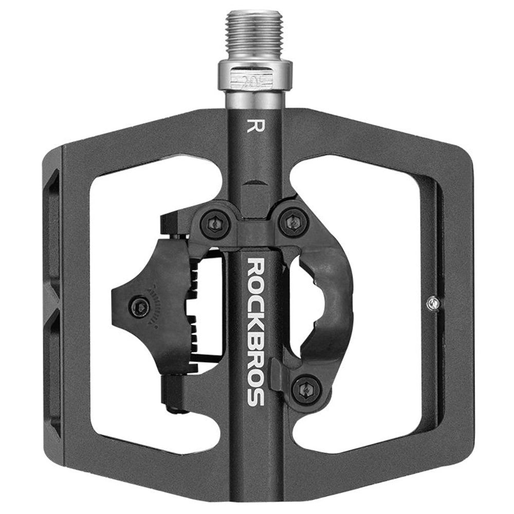 Rockbros PD15-BK Aluminum Alloy Bicycle Pedal Set - Black_0