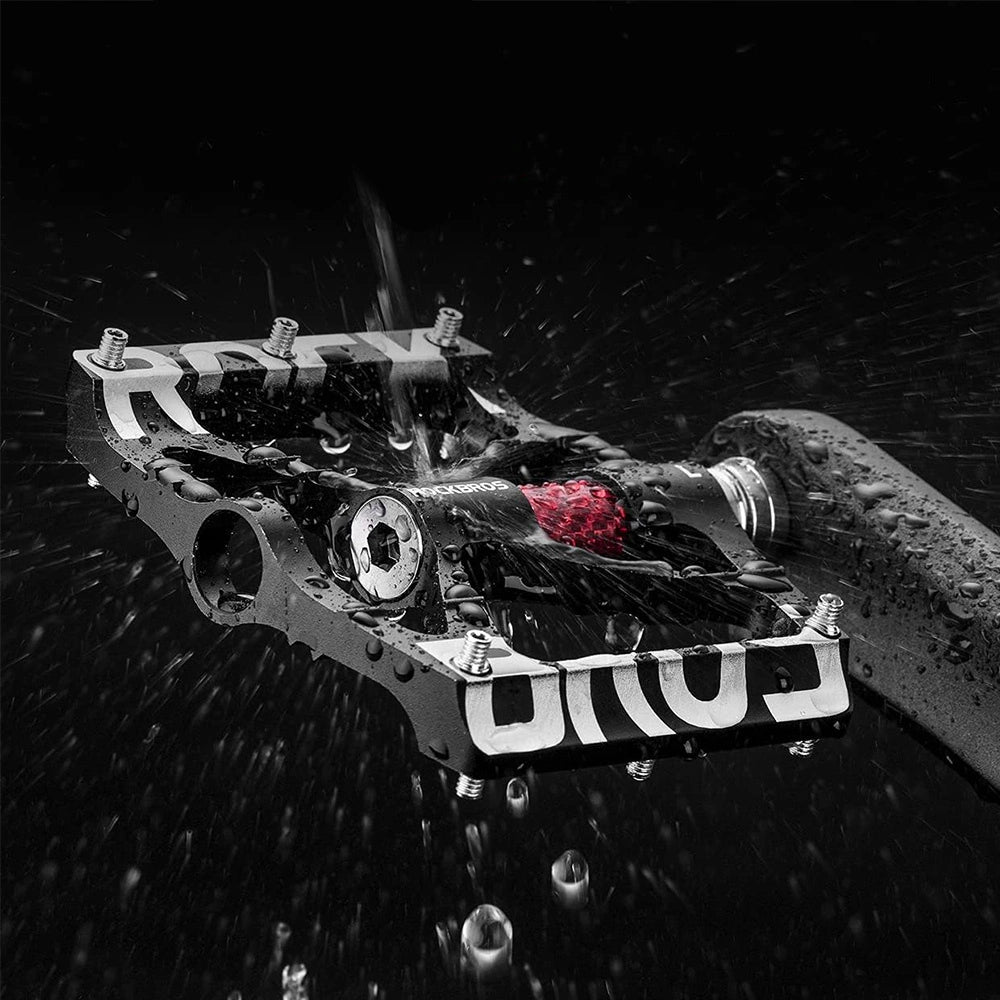 Rockbros 37213071001 Aluminum Alloy Bicycle Pedal Set - Black_2