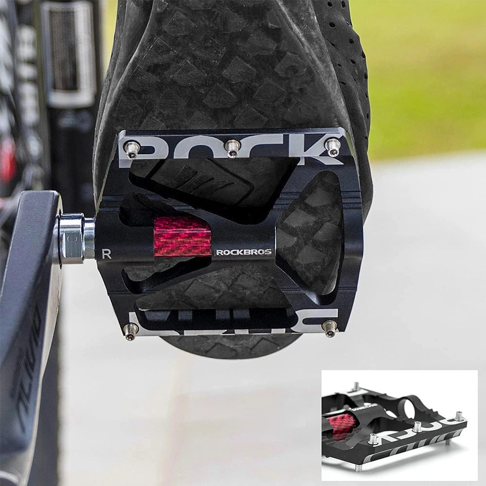 Rockbros 37213071001 Aluminum Alloy Bicycle Pedal Set - Black_4