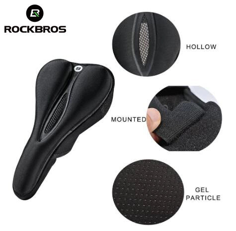 Rockbros LF047-B silicone gel bicycle seat cover size L - black_10
