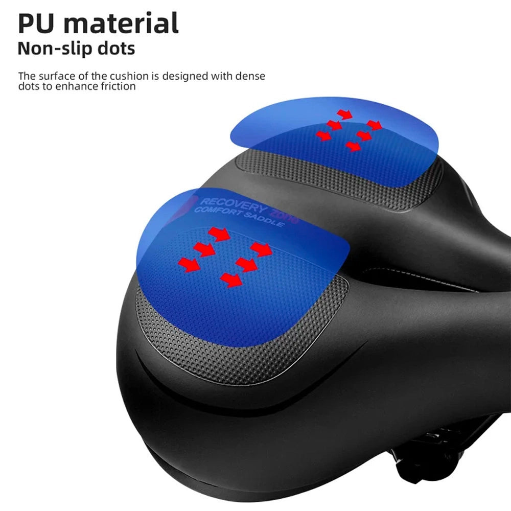 Rockbros AQ-6090B bicycle saddle - black and blue_5